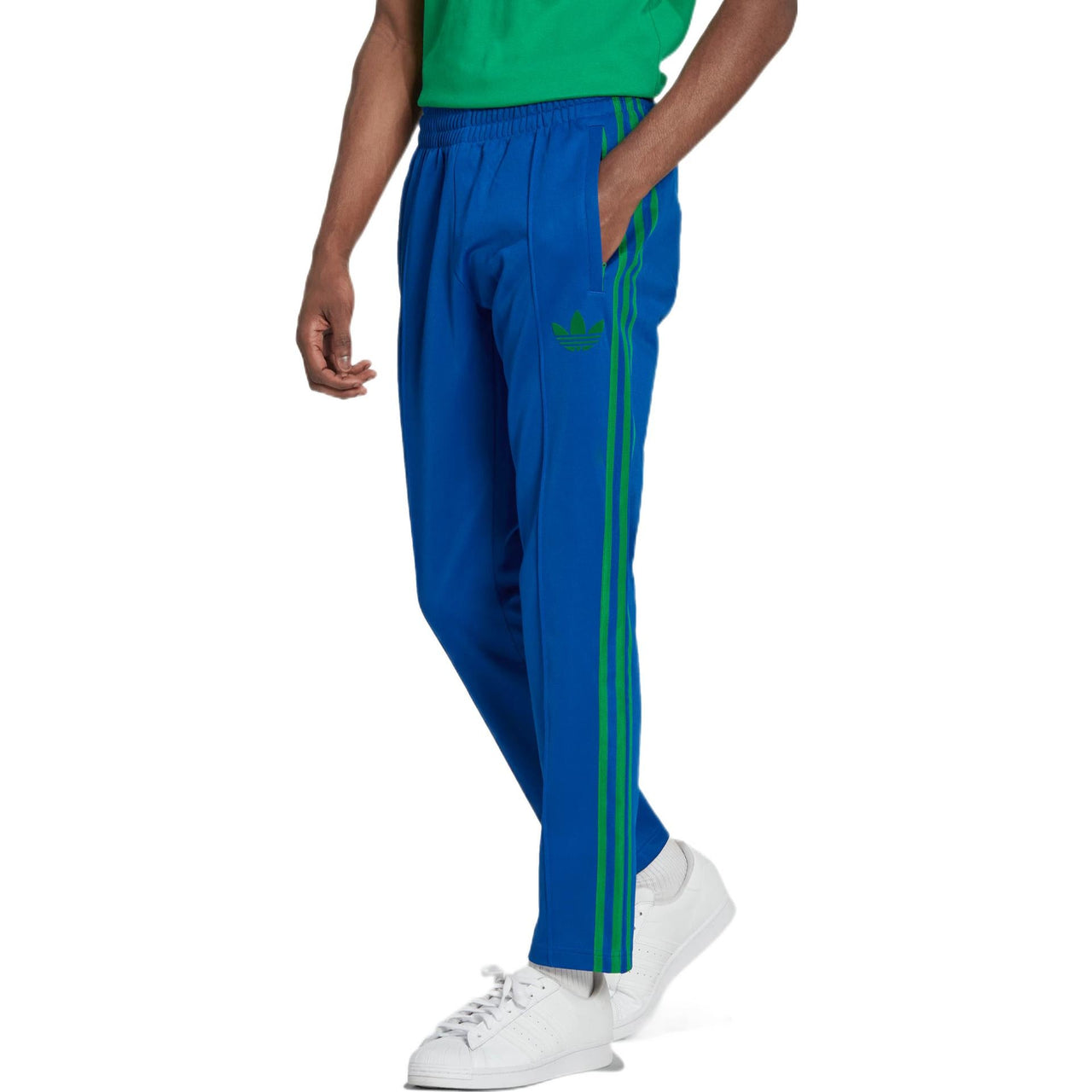 Men's adidas originals Striped Tp Side Classic Logo Printing Straight Sports Pants/Trousers/Joggers Autumn Blue IB3429
