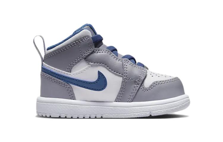 (TD) Air Jordan 1 Mid Alt 'Gray White Blue' AR6352-014