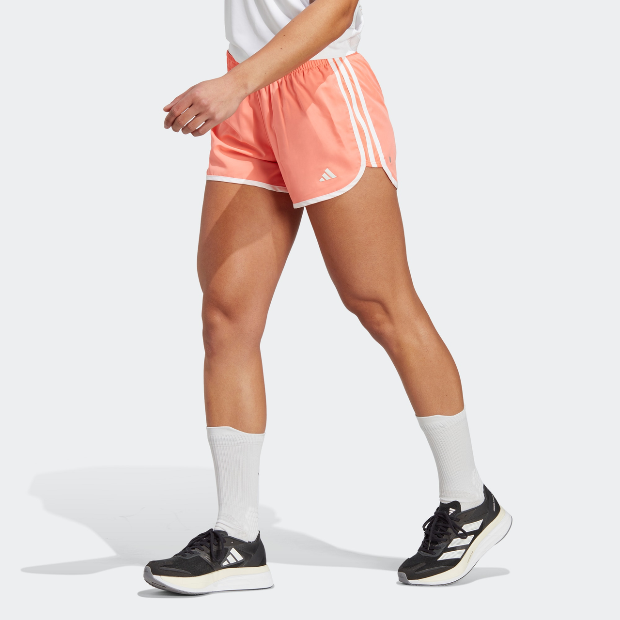 (WMNS) adidas Marathon 20 Running Shorts Asia Sizing 'Orange' HY5430
