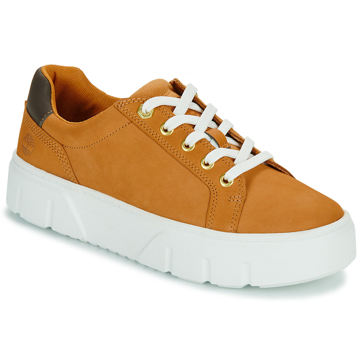 (WMNS) Timberland Laurel Court Low Lace Up Sneaker 'Wheat Canvas' A64GZW