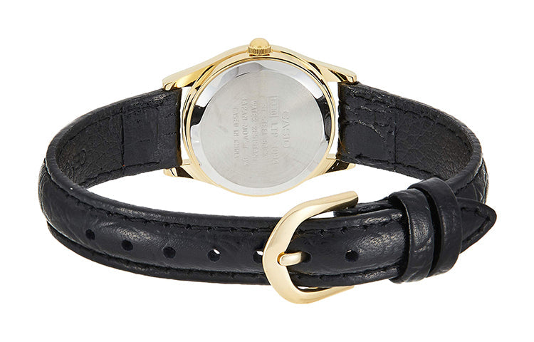 CASIO Brown Leather quartz Watch Business Silver Analog LTP1094Q-7B2