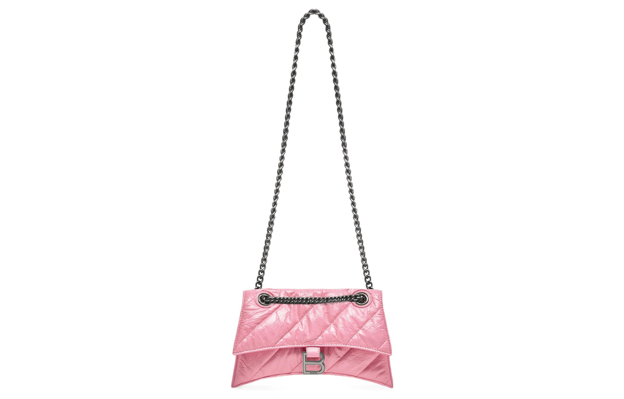 (WMNS) Balenciaga Crush Small Chain Bag Quilted 'Pink' 716351210J05812
