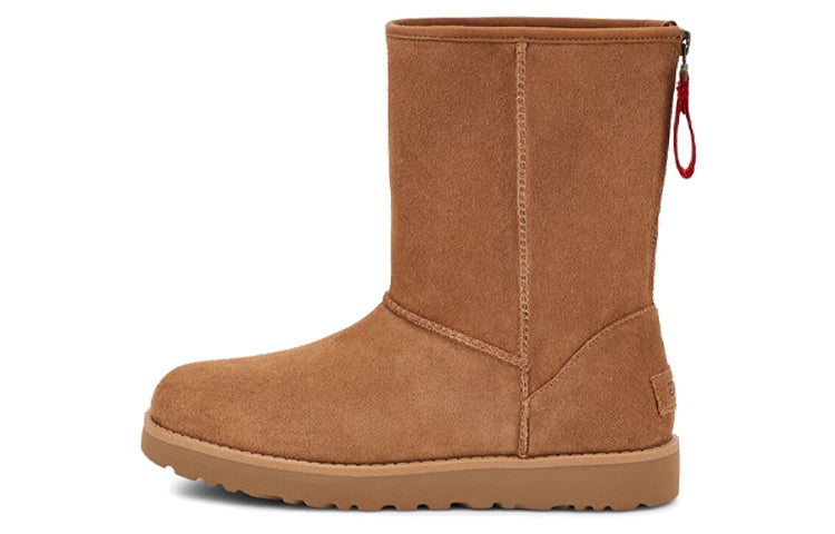 (WMNS) UGG W Classic Short Logo Zip 1122672-CHE