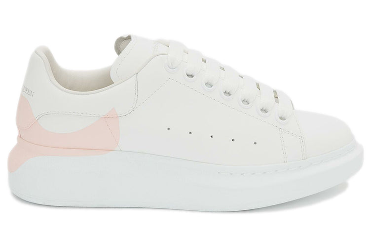 (WMNS) Alexander McQueen Oversized Sneaker 'White Pink Heel' 650789WHZ4U9648