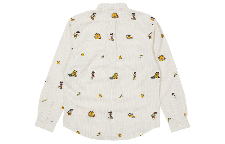Palace FW21 Garfield Boojie Shirt 'White' P21SHT002