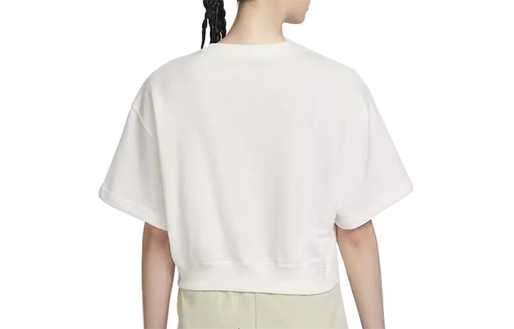 (WMNS) Nike Sportswear French Terry Fleece T-shirt (Asia Sizing) 'Sail' HF6176-133