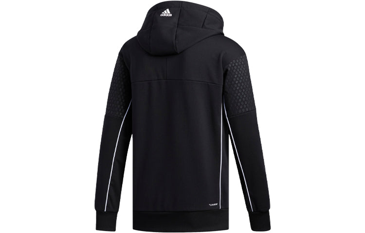 adidas Basketball Casual Sports Fleece Lined Pullover Black EC6241