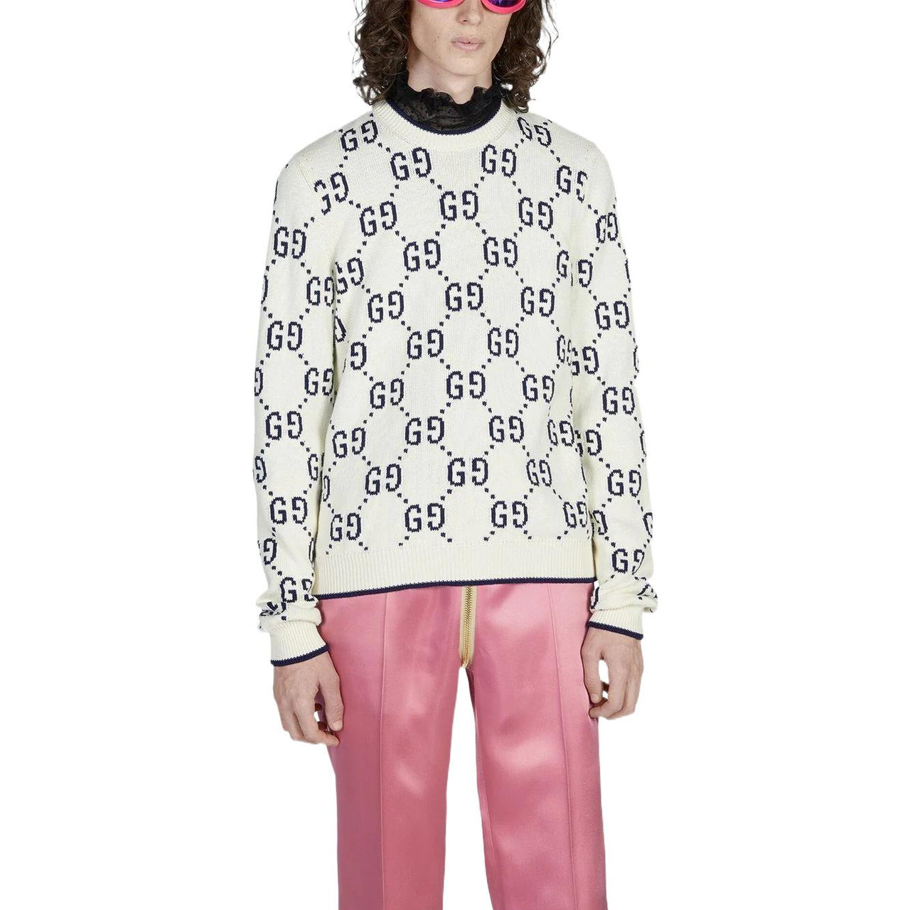 Gucci GG Cotton Knit Sweater 'Ivory Cotton' 694767-XKCDF-9145