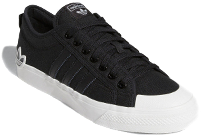 adidas Nizza 'Oversize Heel Logo - Core Black Gum' EF5713