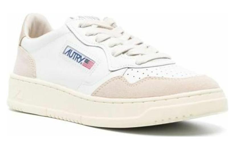 (WMNS) AUTRY Medalist Low Leather and Suede 'White Beige' AULW-LS58