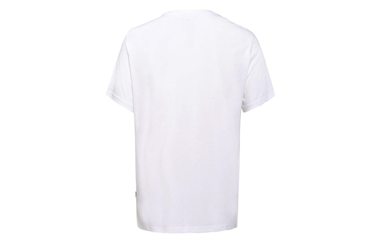Men's Converse Pure Cotton Alphabet Short Sleeve White 10001970-A01