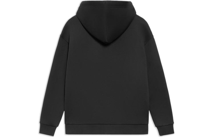 Li-Ning Sports Fashion Series Casual hooded Sports Pullover Couple Style Hoodie 'Black' AWDS593-2
