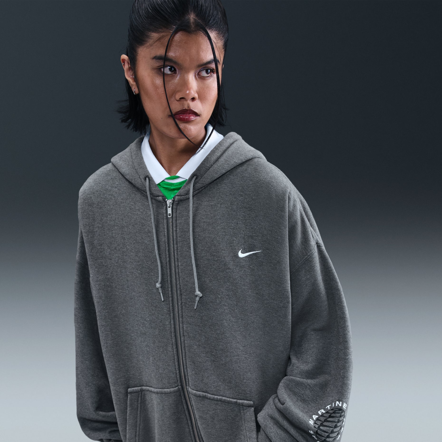 Nike x Martine Rose Full-zip Hoodie 'Grey' HM9029-002