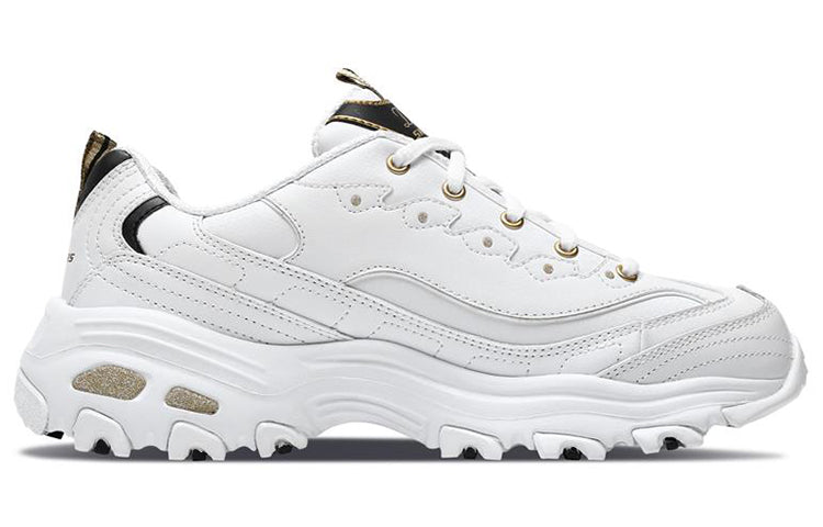 (WMNS) Skechers D'Lites low Dad Shoes GS White 11919-WBGD