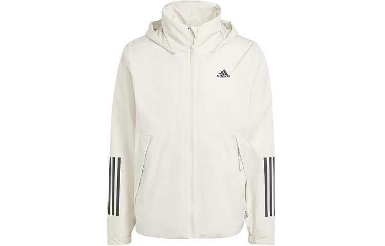 adidas Bsc 3-Stripes Rain.Rdy Jacket Asia Sizing 'White' IS1237