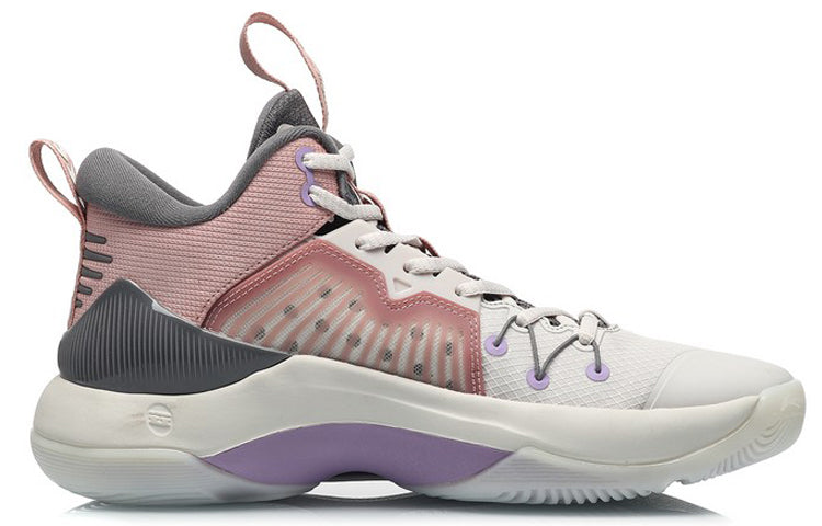 Li-Ning Mid-Top Sports Shoes White/Pink ABAQ059-7