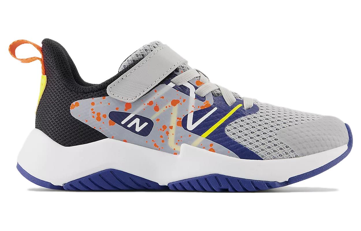 (GS) New Balance Rave Run V2 Bungee Lace Top Strap 'Rain Cloud Blaze Orange' YTRAVGN2