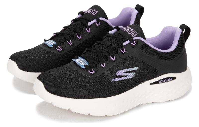 (WMNS) Skechers Go Run Lite 'Black Purple' 129423-BKPR