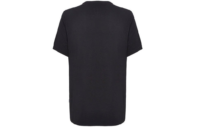 Men's Converse Pure Cotton Alphabet Short Sleeve Black 10001970-A02