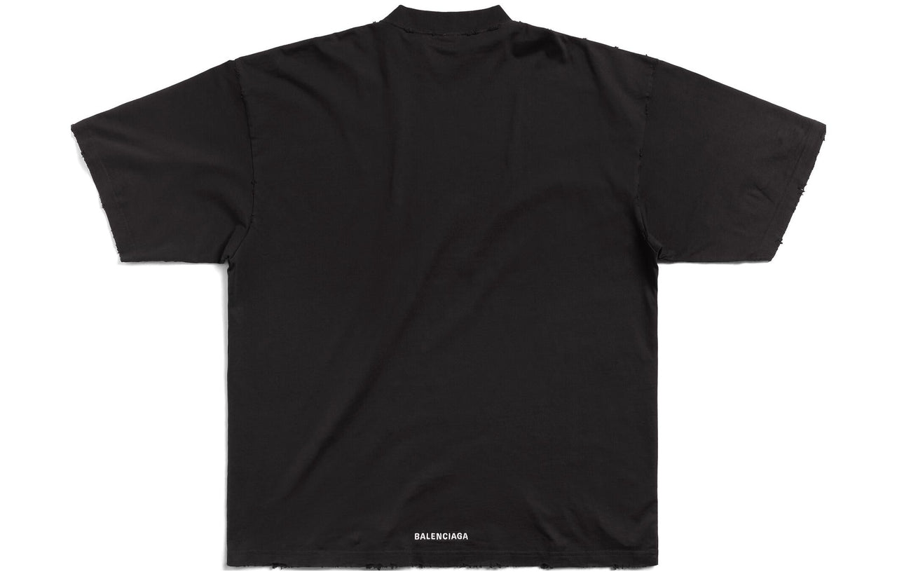 Balenciaga Je t'aime T-shirt Large Fit 'Black' 744439TOVM79070