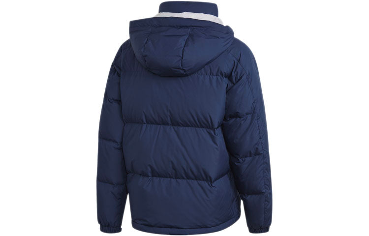 adidas Real SSP DW JKT Real Madrid Soccer/Football protection against cold Stay Warm Detachable hooded down Jacket Blue FQ3318