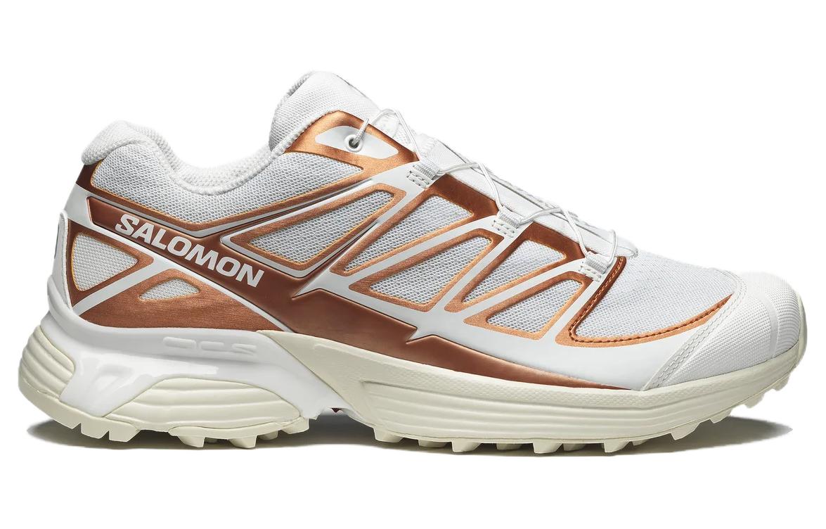 SALOMON XT-Pathway Metallic Sneakers 'White Ftw Copper Almond Milk' 474389