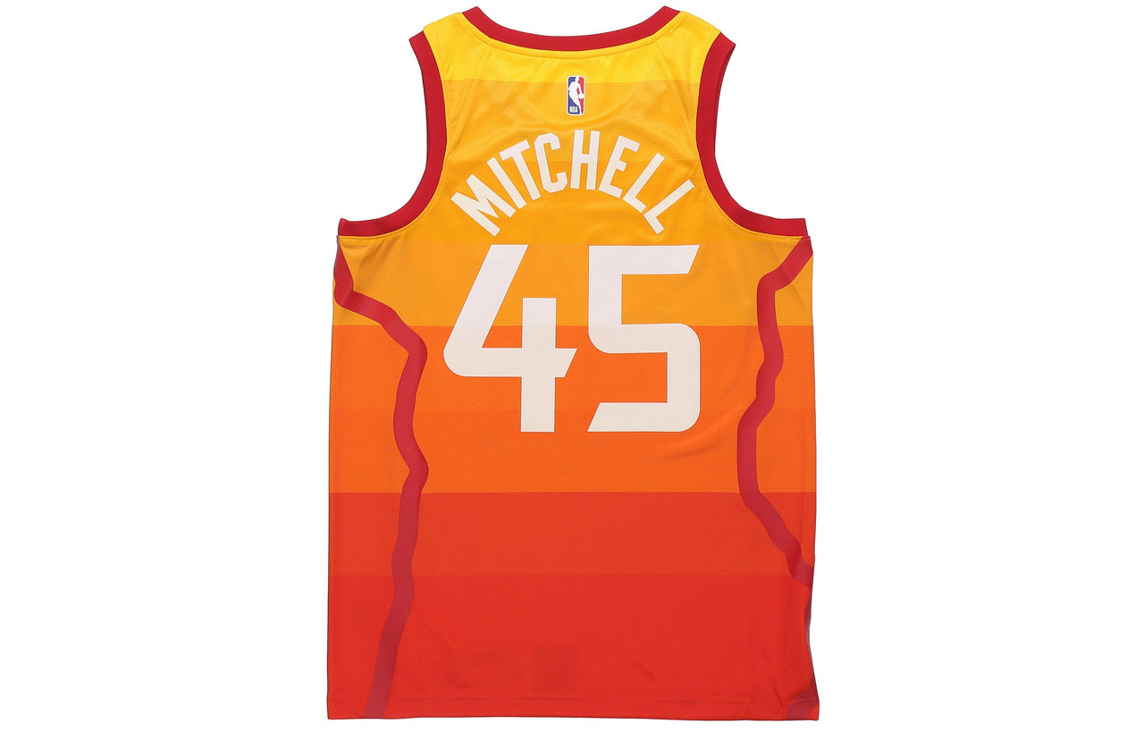 Nike NBA City limited SW Fan Edition 19-20 Season Utah Jazz 4 No. 5 Basketball Jersey/Vest Orange AJ4648-728