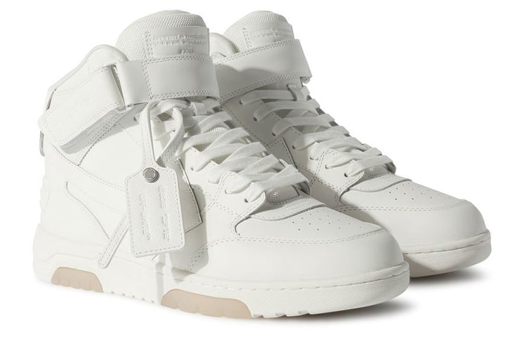 Off-White Out Of Office Leather HighTop Sneaker 'White' OMIA259C99LEA0010101