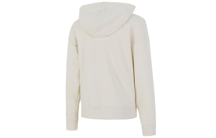 (WMNS) PUMA Logo Floral Graphic Hoodie 'Beige' 533214-73