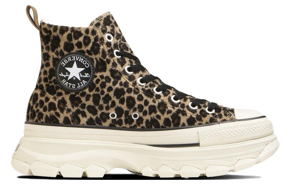 Converse All Star Trekwave Animal Fur Leopard High Top 'Brown' 31310230