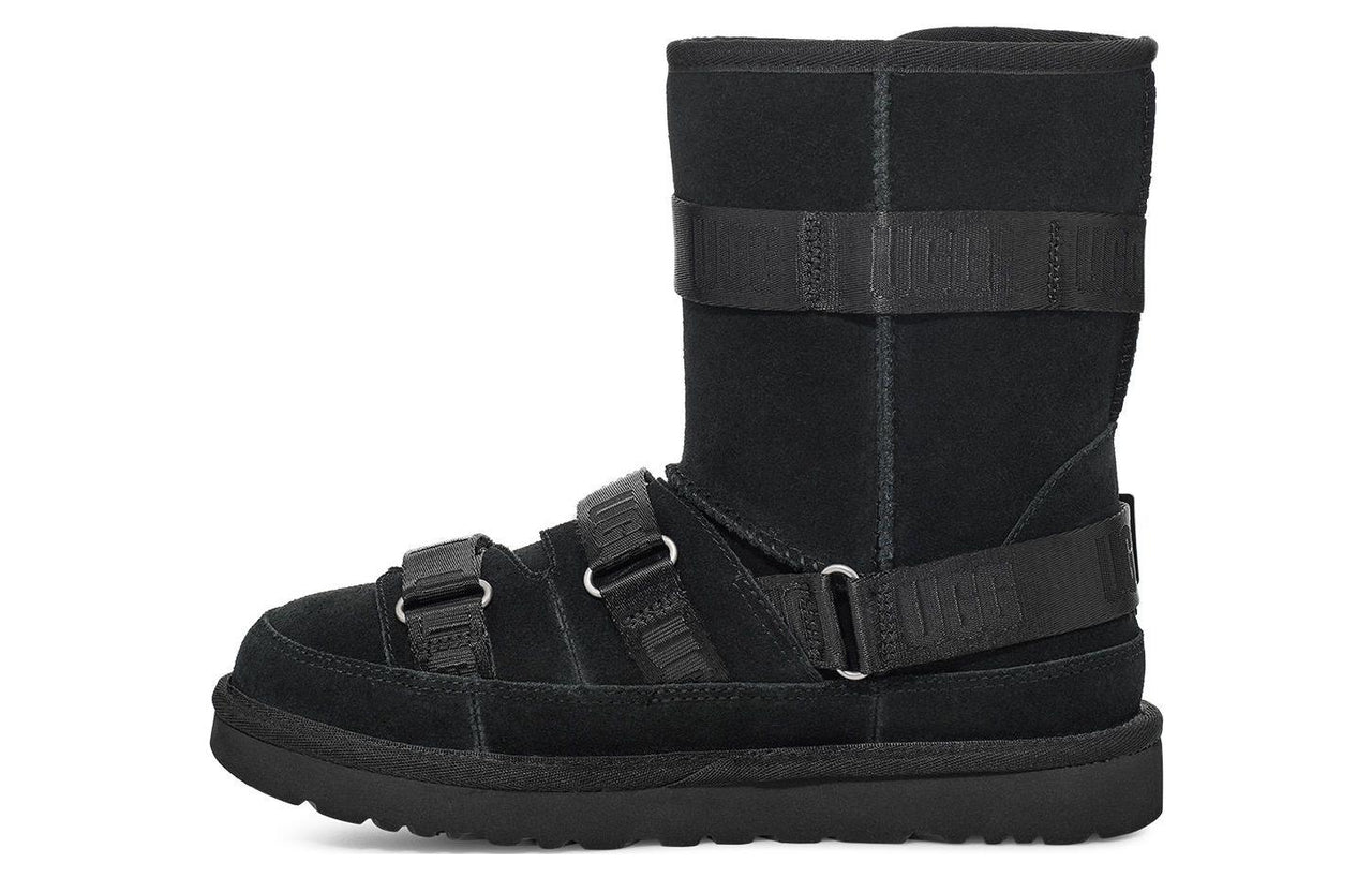(WMNS) UGG Classic Short Hybrid 1133470-BLK