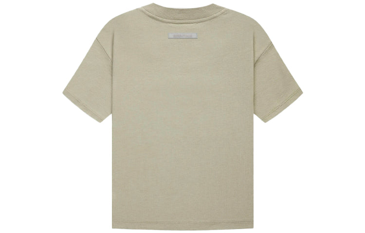 تيشيرت Fear of God Essentials للأطفال خريف وشتاء 2021 - لون فستقي - FOG-FW21-056