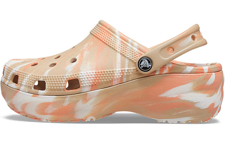 (WMNS) Crocs Classic Platformmarbled Clog 207176-2ZM