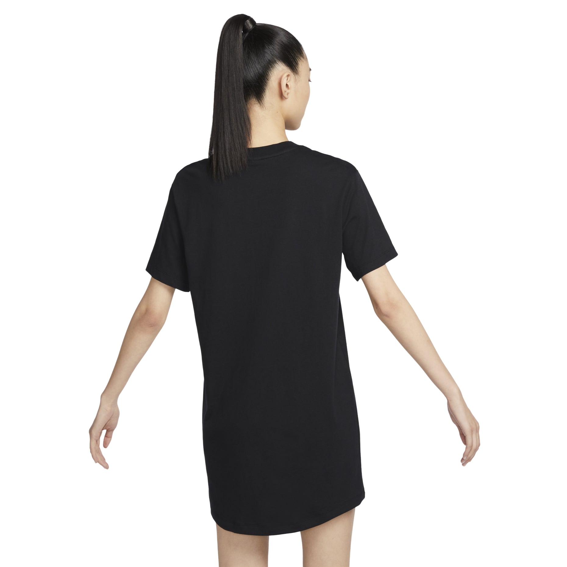 (WMNS) Nike Sportswear Essential Short-sleeve T-Shirt Dress 'Black' DV7883-010