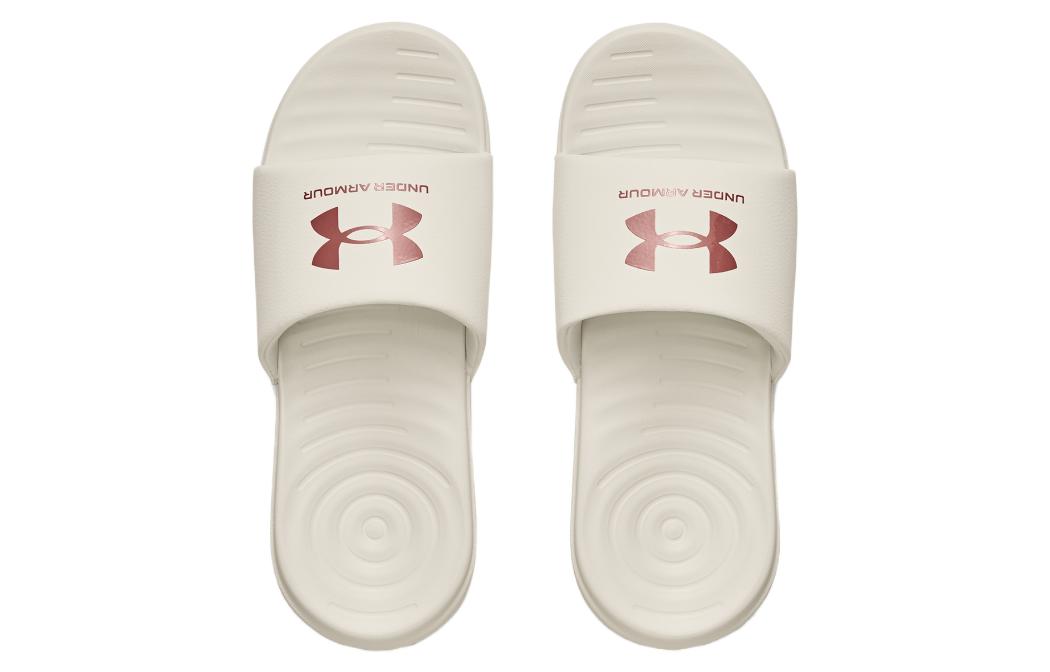 (WMNS) Under Armour Ansa Fixed Slide 'Ivory Red Fusion' 3023772-107
