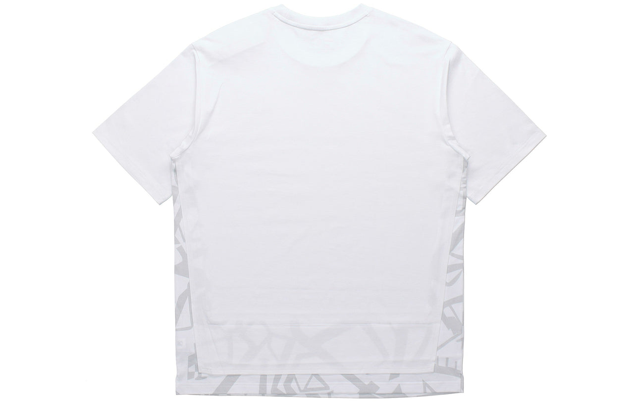 FILA MENS Fusion Casual Sports Tat Crew-neck Short Sleeve White T11M121119F-WT