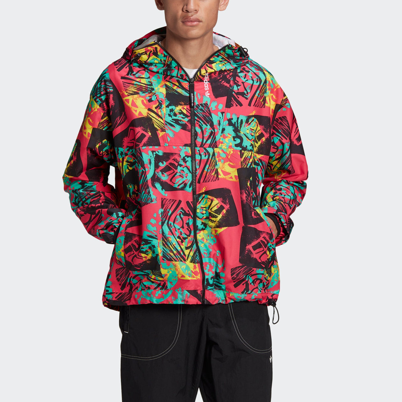 adidas originals Adv Mesh Wvn Wb Retro Printing Hooded Jacket GN8855