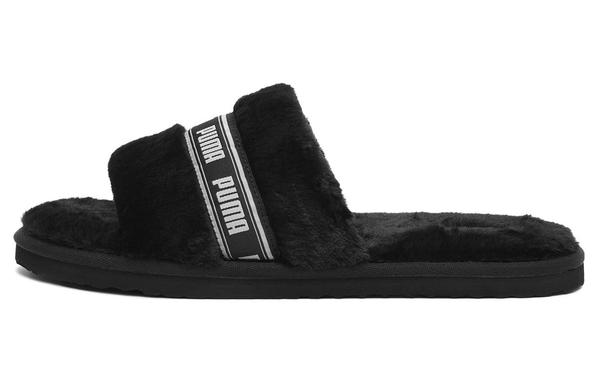 (WMNS) PUMA Fluff Bx Slippers 'Black White' 385342-01