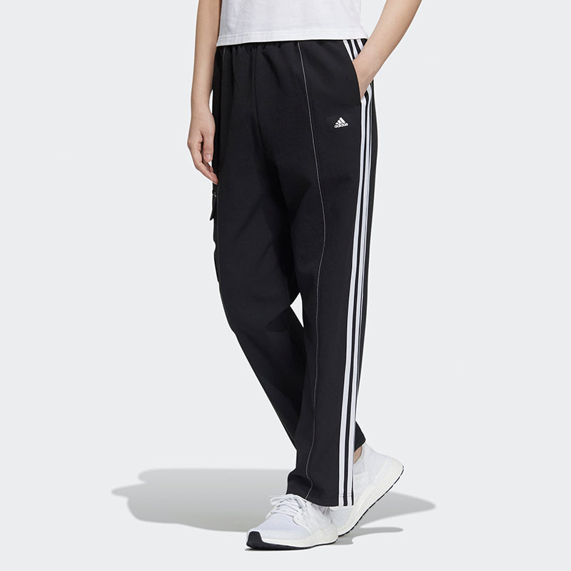 (WMNS) adidas Str Pt Loose Running Training Side Pocket Sports Pants/Trousers/Joggers Black GT4406