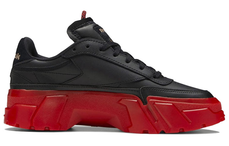 (WMNS) Reebok Club C Cardi B 'Black Vector Red' H05179
