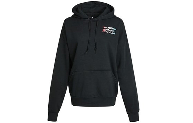 (WMNS) Converse Exploration Team Hoodie 'Black' 10022259-A01
