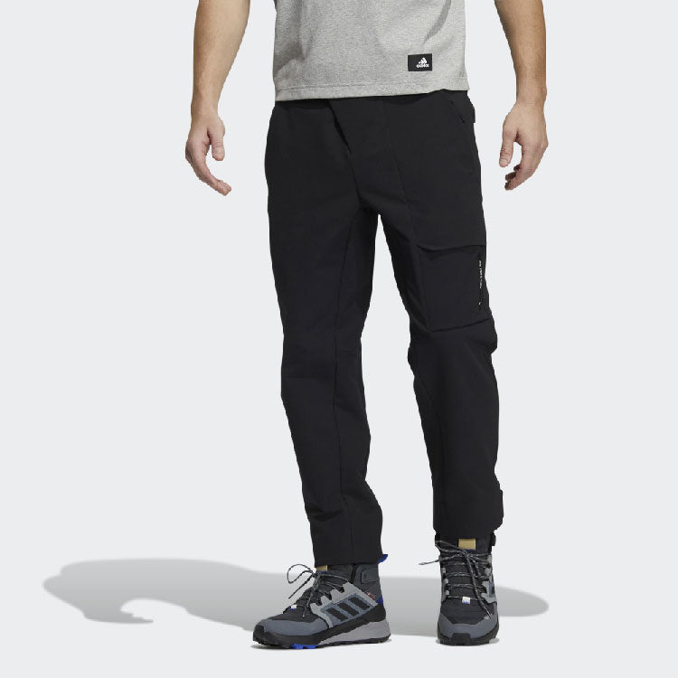 Men's adidas Logo Casual Breathable Sports Pants/Trousers/Joggers Black H13843