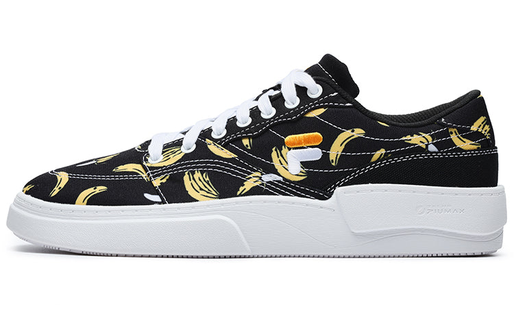 FILA FUSION Graphic Print Skate Shoes 'Black Yellow' T12M232316FBD