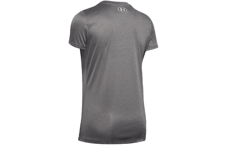 (WMNS) Under Armour UA Velocity Solid Crew Short Sleeve Gray 1298706-090