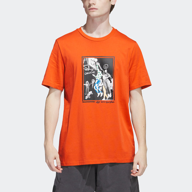 adidas Originals Graphic Shmoofoil Tee 'Orange' HS3046