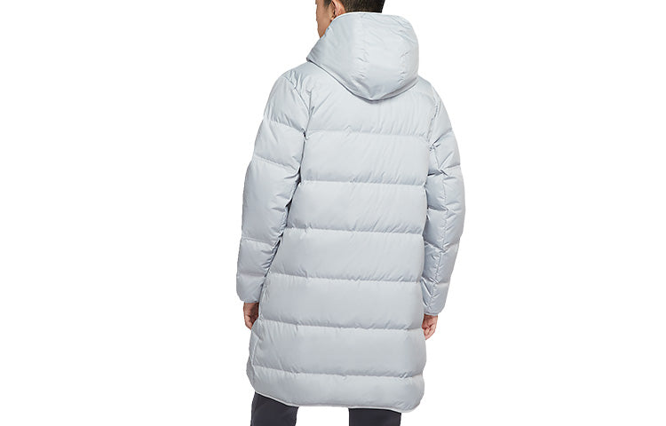 Nike Logo Sports Hooded Down Coat 'Light Grey' DD6789-077