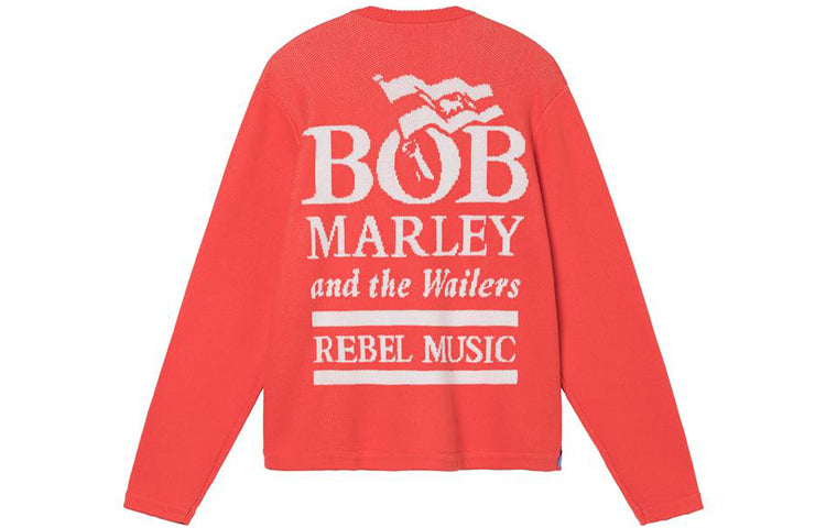 Stussy Bob Marley Sweater 'Red' 317007