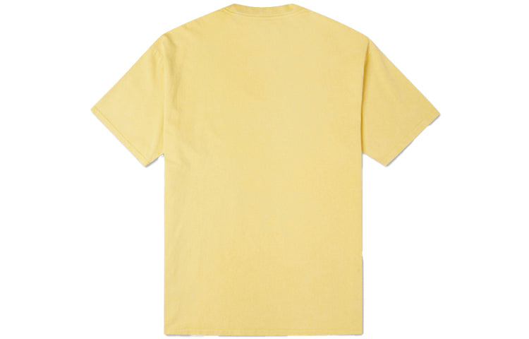 Men's Converse Embroidered Sports Round Neck Short Sleeve Yellow 10020930-A06