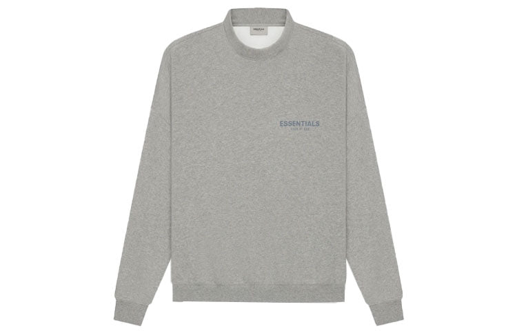 Fear of God Essentials SS21 Pullover Mockneck Dark Heather Oatmeal FOG-SS21-612