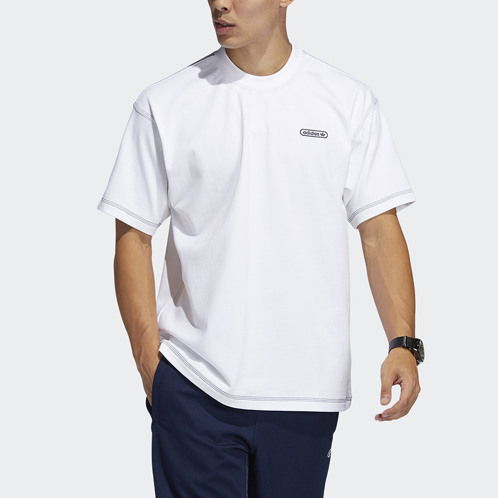 adidas originals Ww Ss Tee Embroidered Logo Round Neck Sports Short Sleeve White GN3810